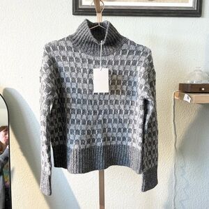 Everlane | The Cloud Checkered Turtleneck